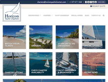 Tablet Screenshot of horizonyachtcharters.com